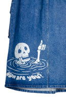 QLQ Upcycled Denim Unisex Skirt - One of one