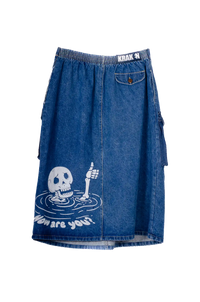 QLQ Upcycled Denim Unisex Skirt - One of one