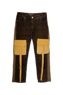 Honey Bear Upcycled Pants - One of one