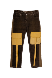 Honey Bear Upcycled Pants - One of one