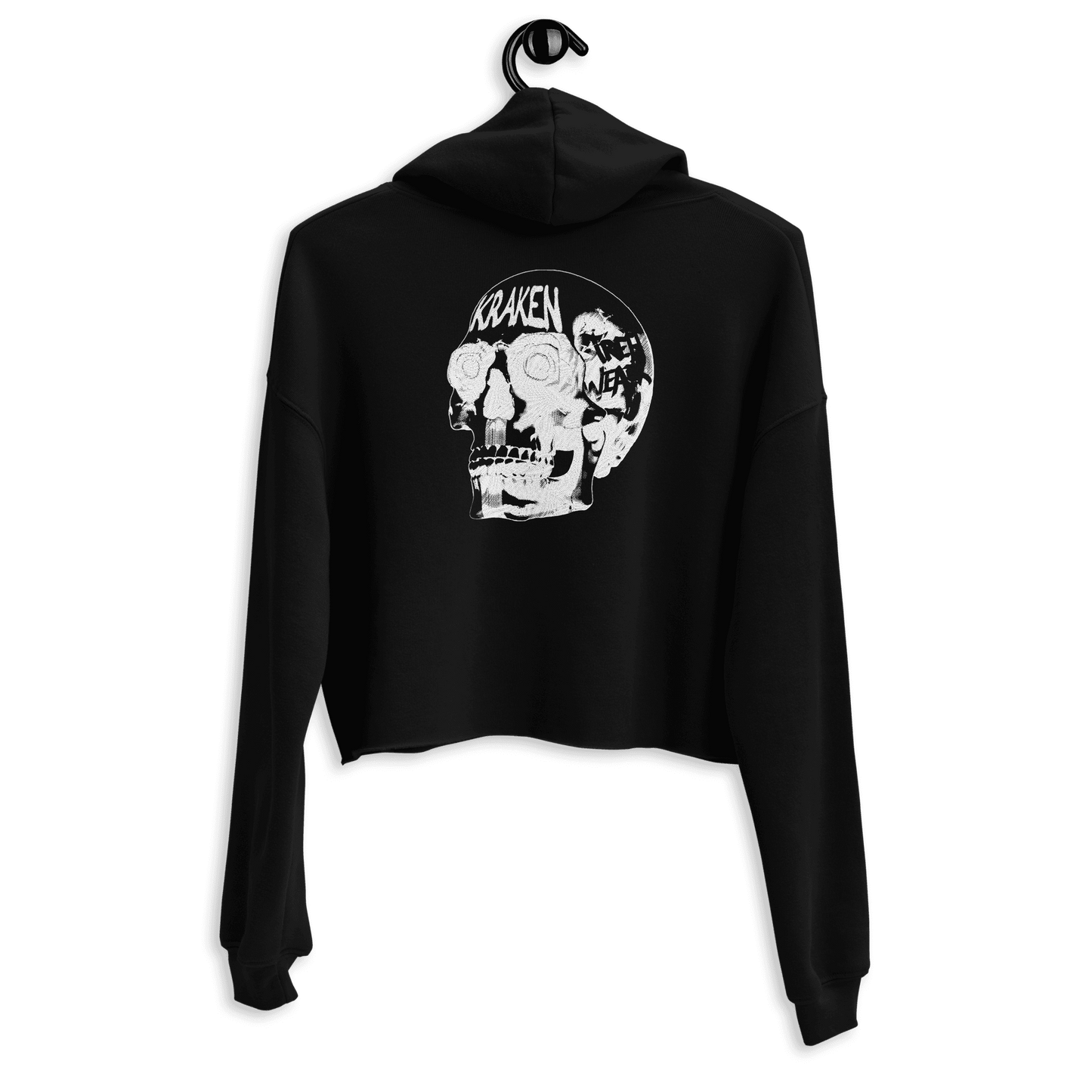 Sudadera Crop Kraken Skull